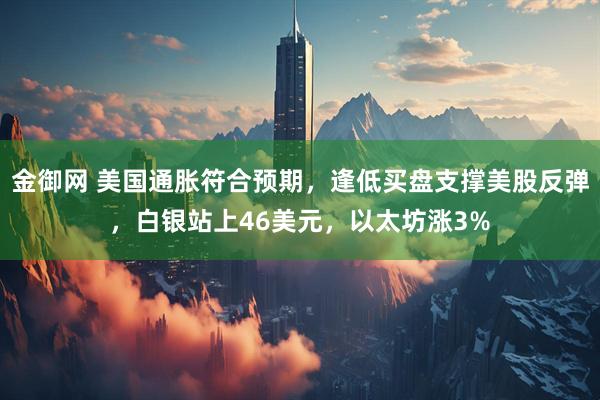 金御网 美国通胀符合预期，逢低买盘支撑美股反弹，白银站上46美元，以太坊涨3%